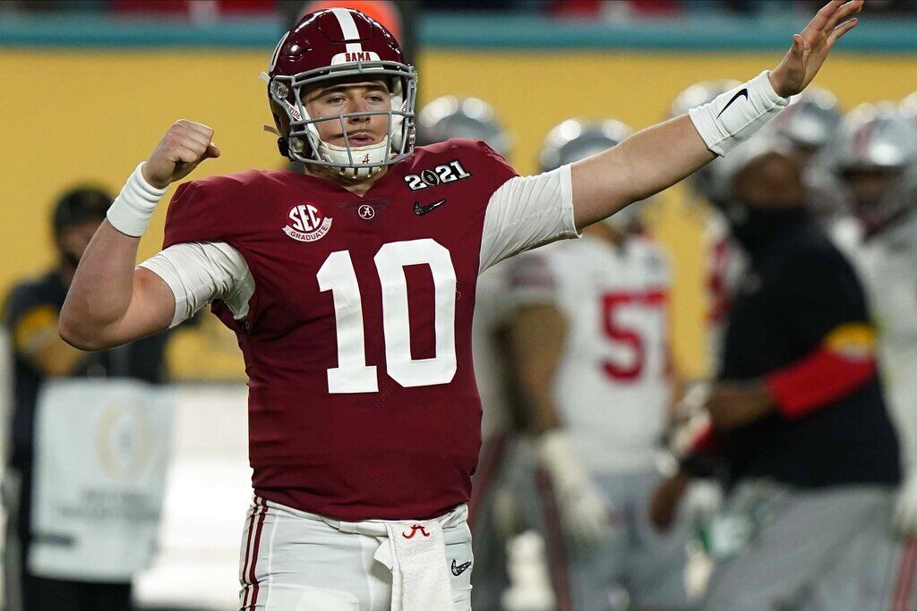 5. Mac Jones (Jr., Alabama, 6-2, 217)